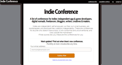 Desktop Screenshot of indieconference.com