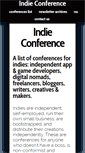 Mobile Screenshot of indieconference.com